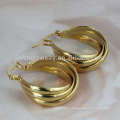 Round gold earrings designs,stainless steel circle hoop earrings